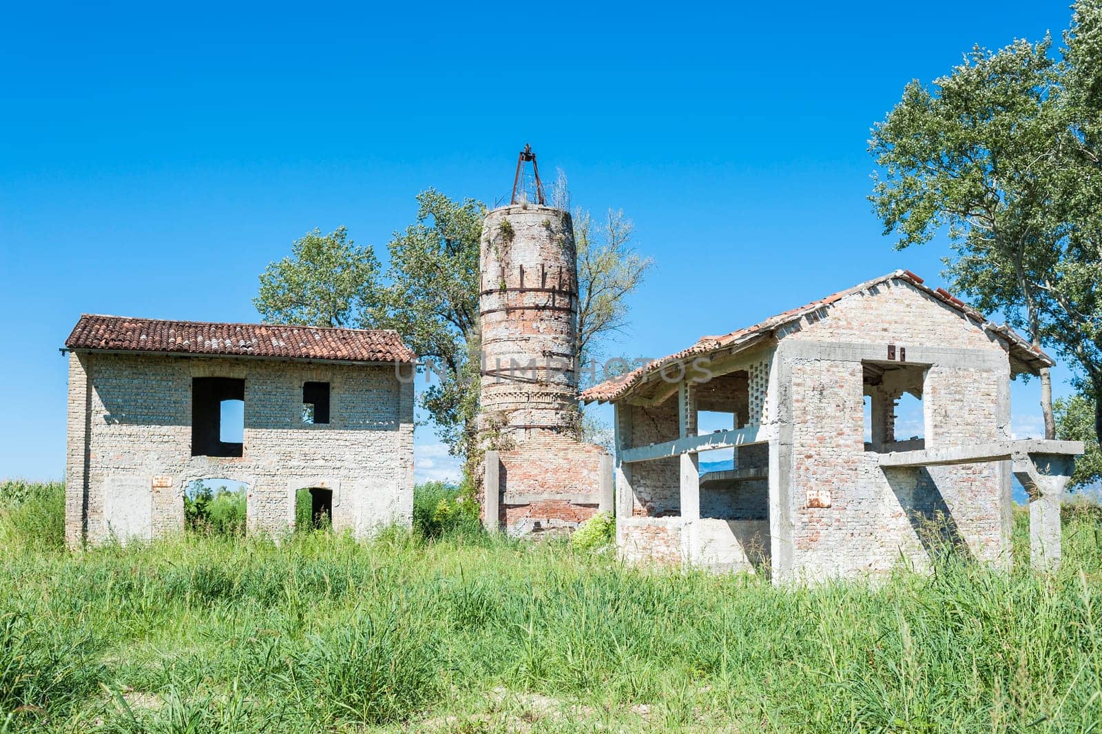 Old abandoned furnace for the production of lime