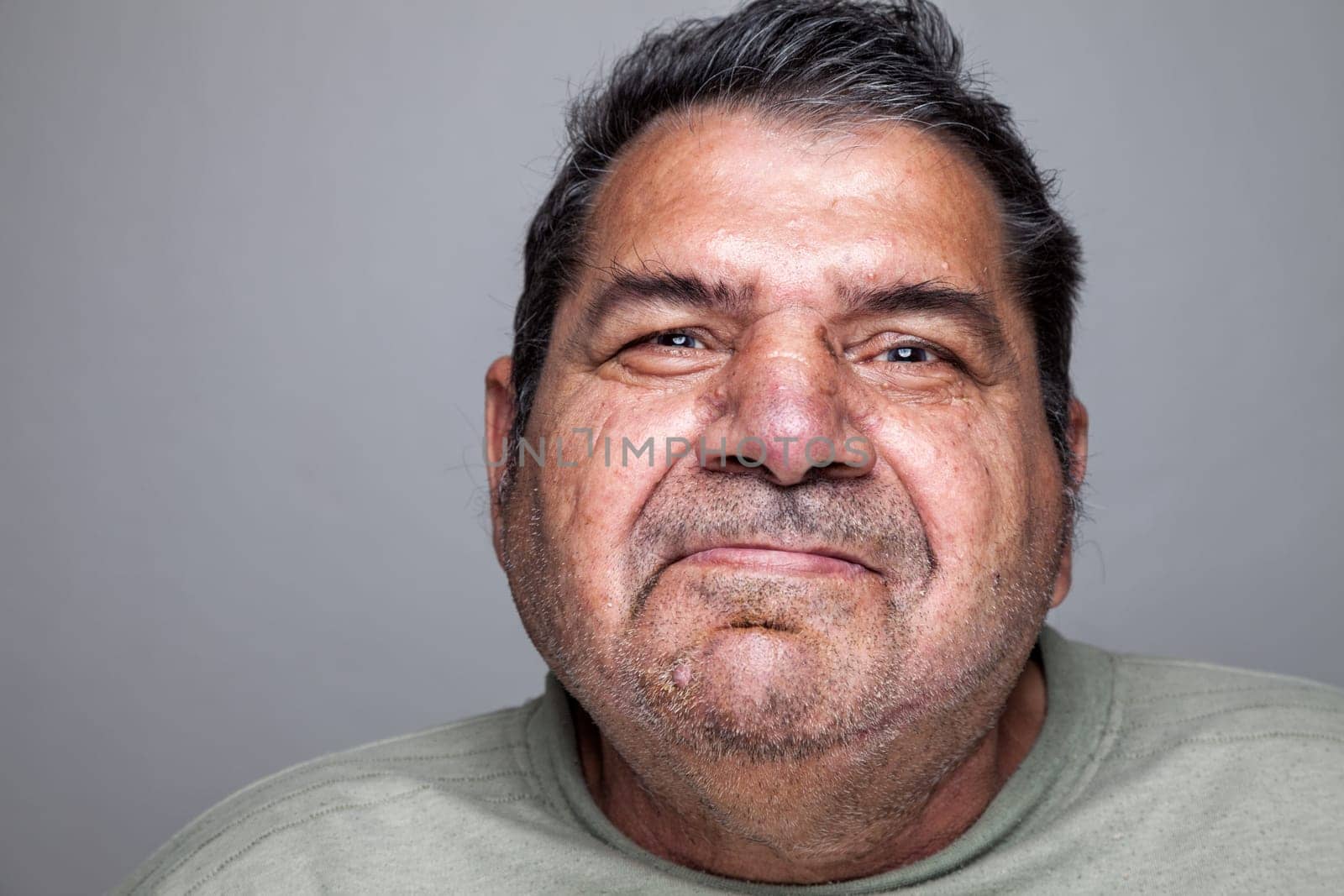 Closeup portriat of an elderly man