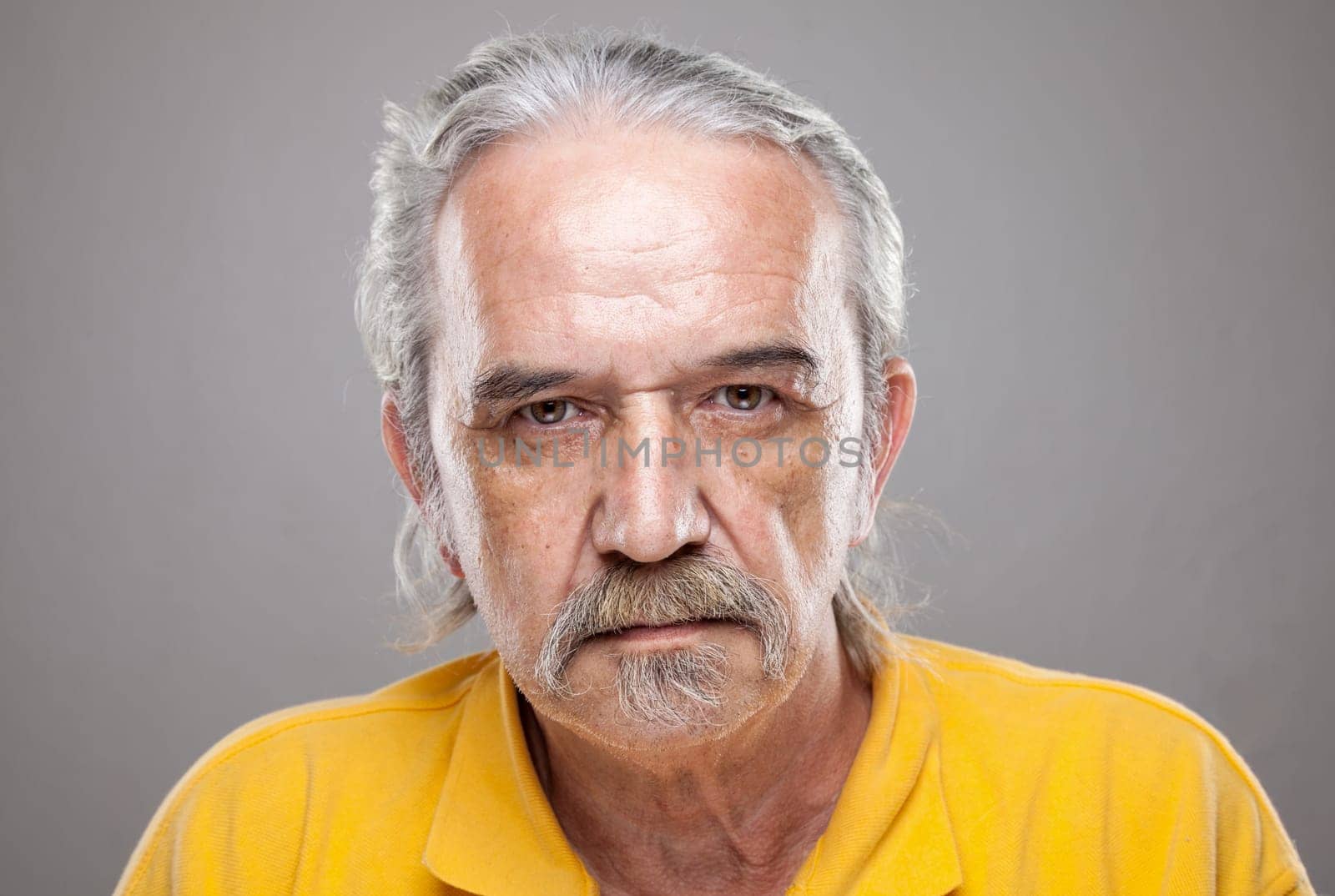 Closeup portriat of an elderly man
