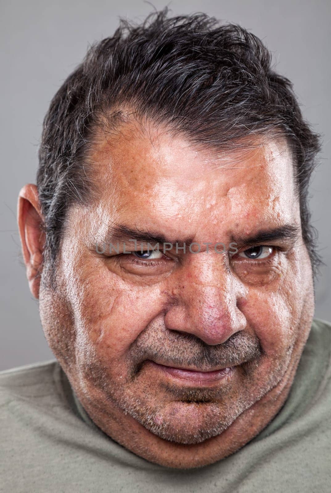 Closeup portriat of an elderly man