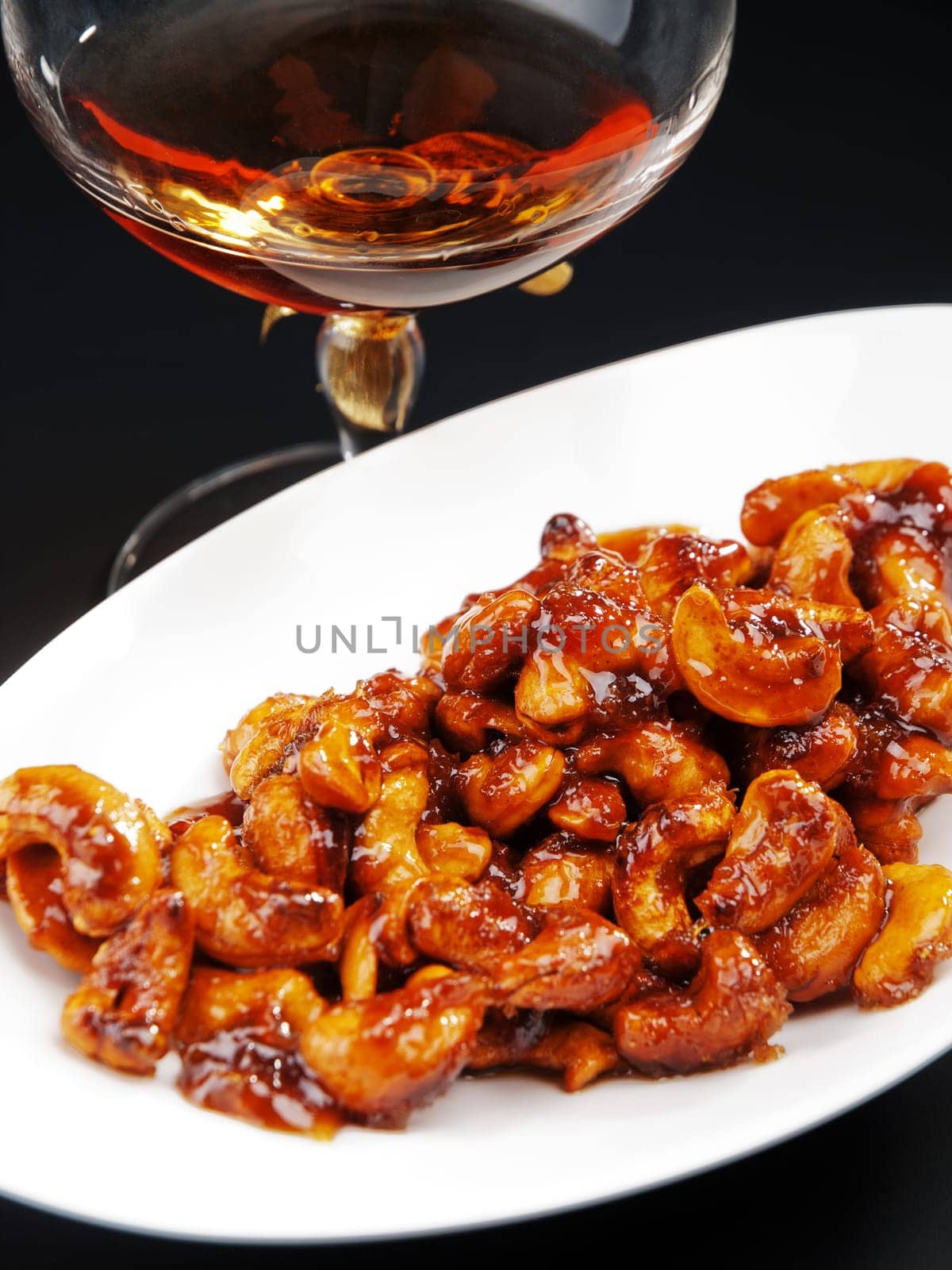 Candied almonds with cognac