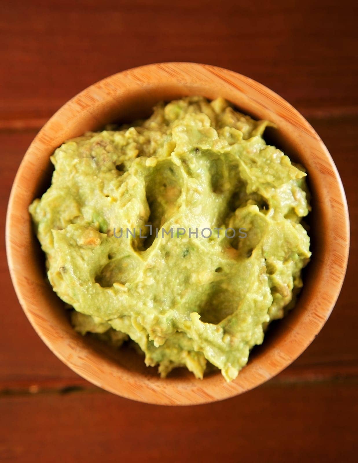 Homemade Guacamole from avocado and tomatos