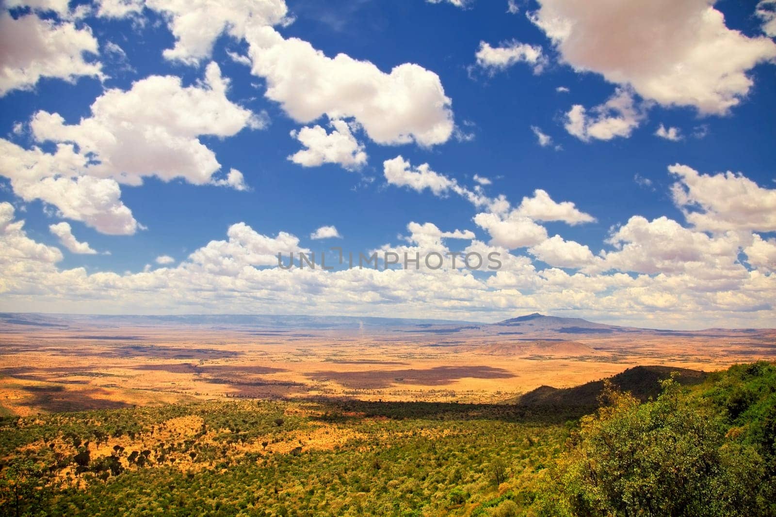 Great Rift Valley with cloudy sky, Kenya