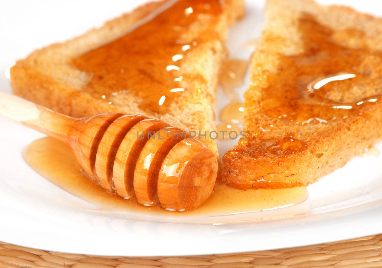 Toast with honey
