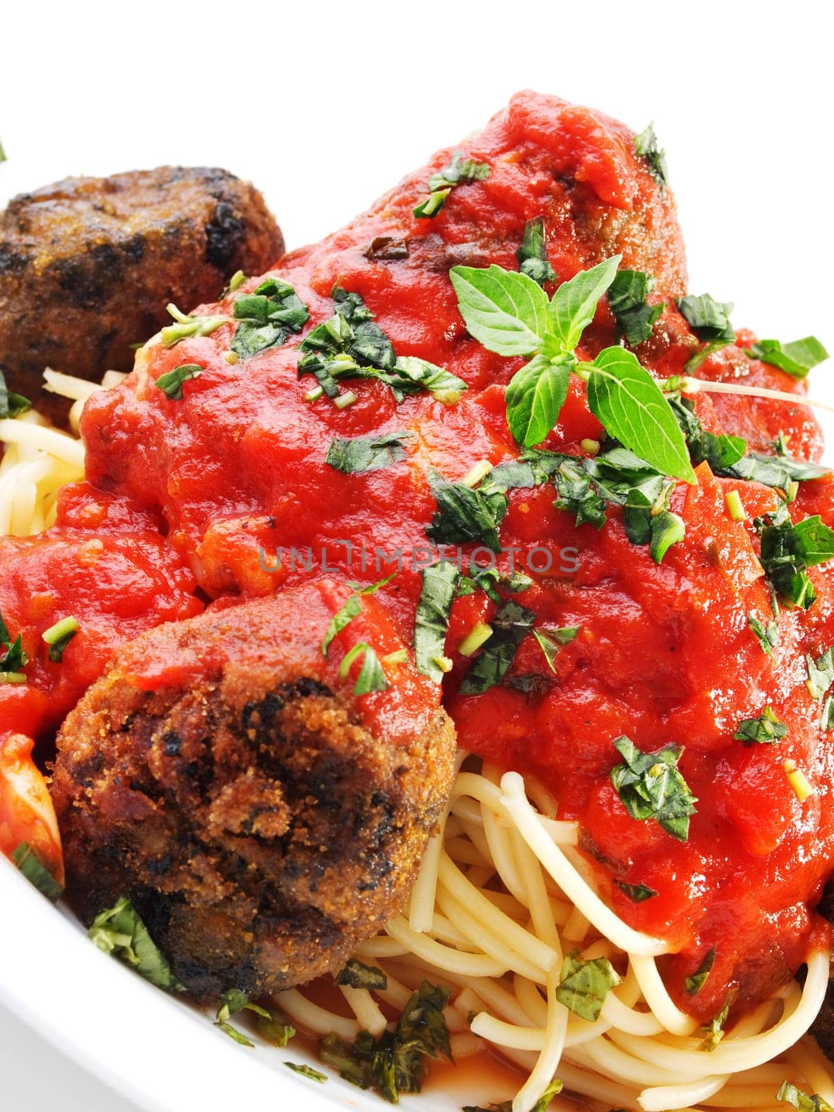 Spaghetti with meatballs