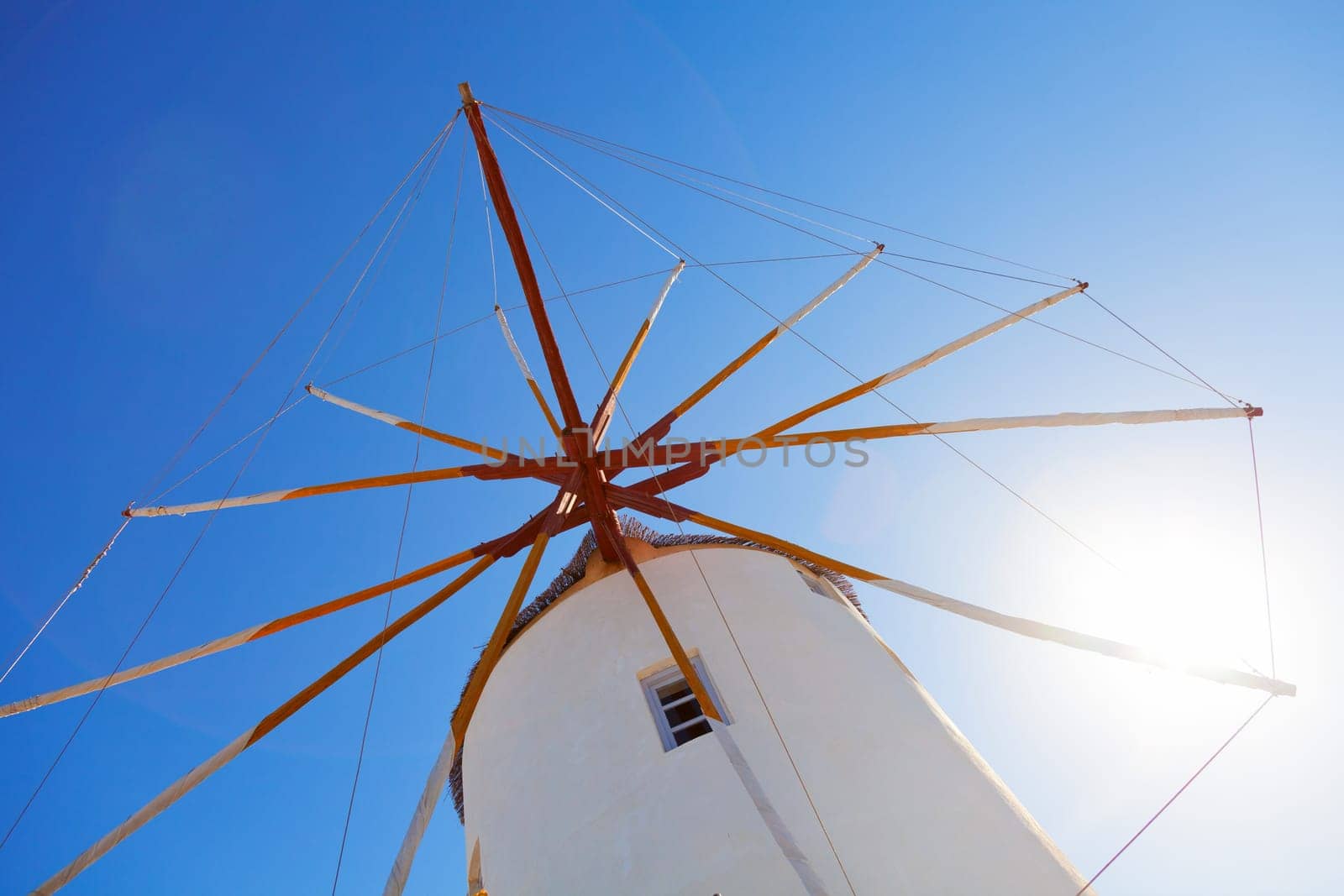 Windmill in Oia, Santorini, Greece