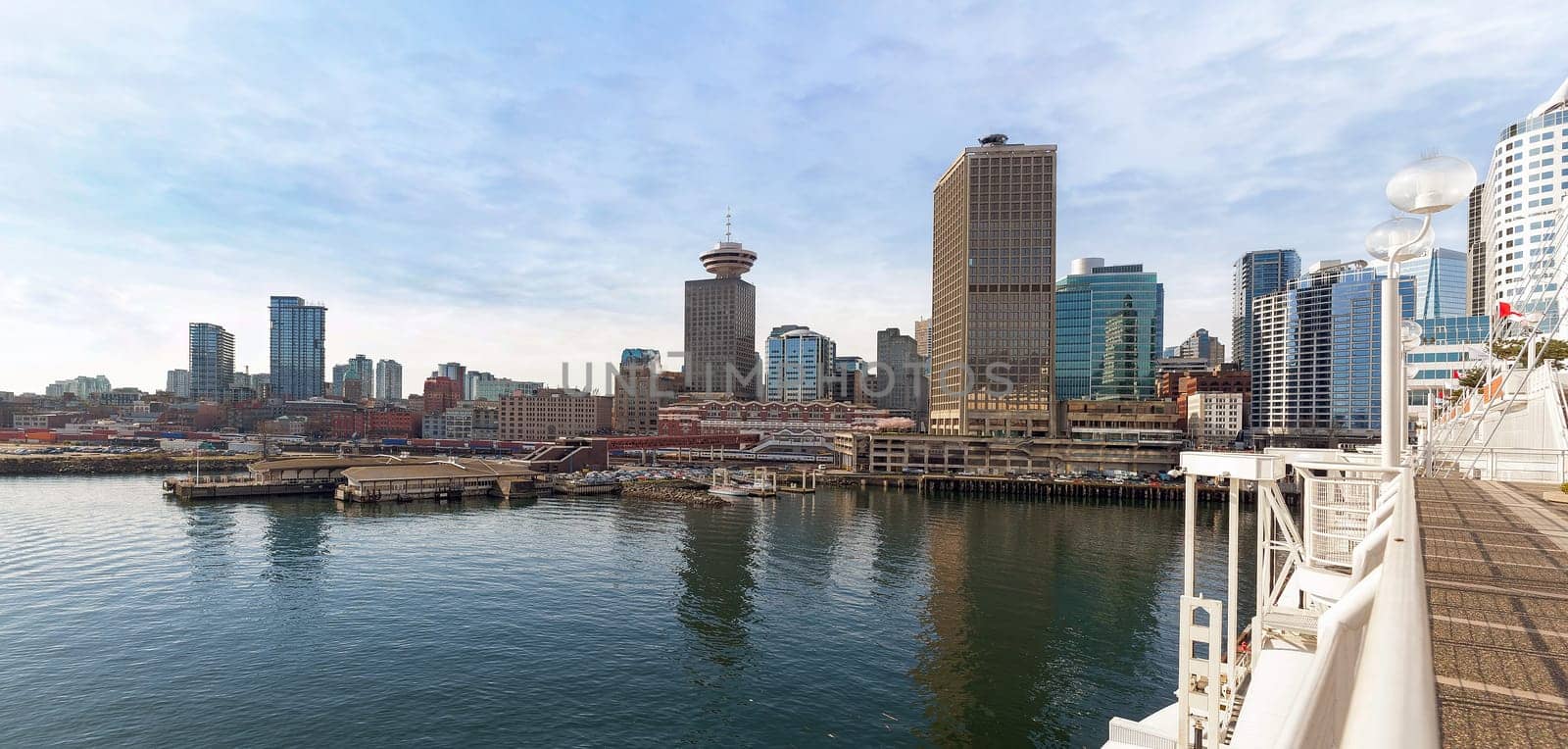 Vancouver British Columbia Canada Downtown Waterfront Skyline during Daytime Panorama