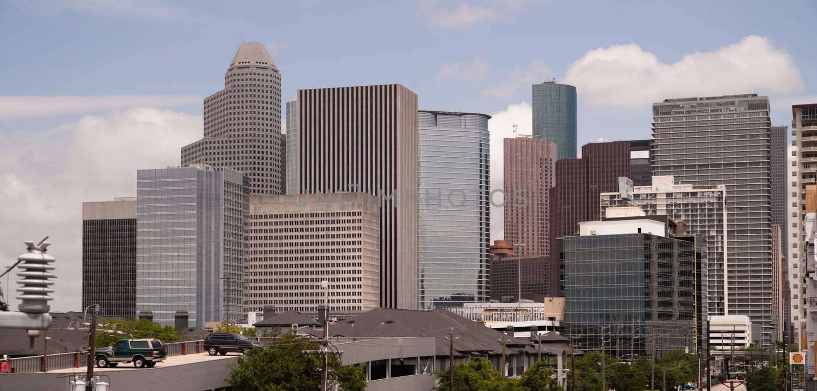 Architecture and Buildings of downtown Hiouston Texas