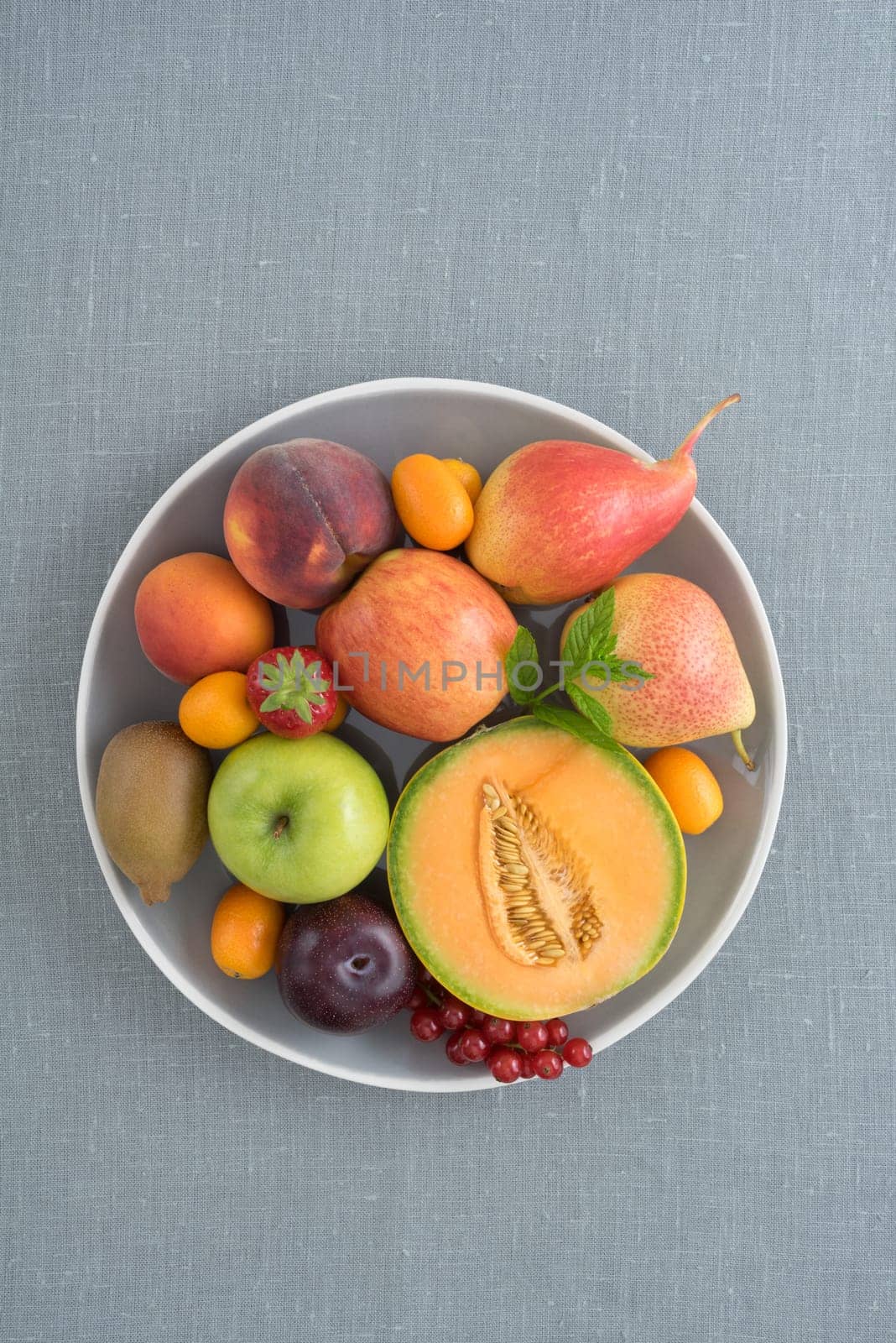 Collection of different fruits on a plate