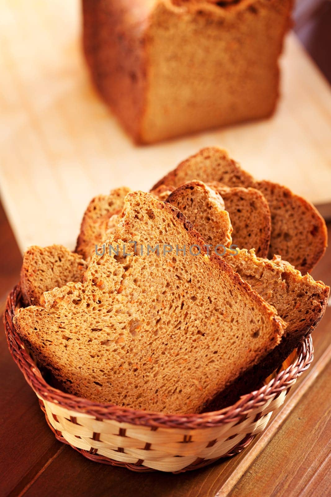 Homemade bread isolated