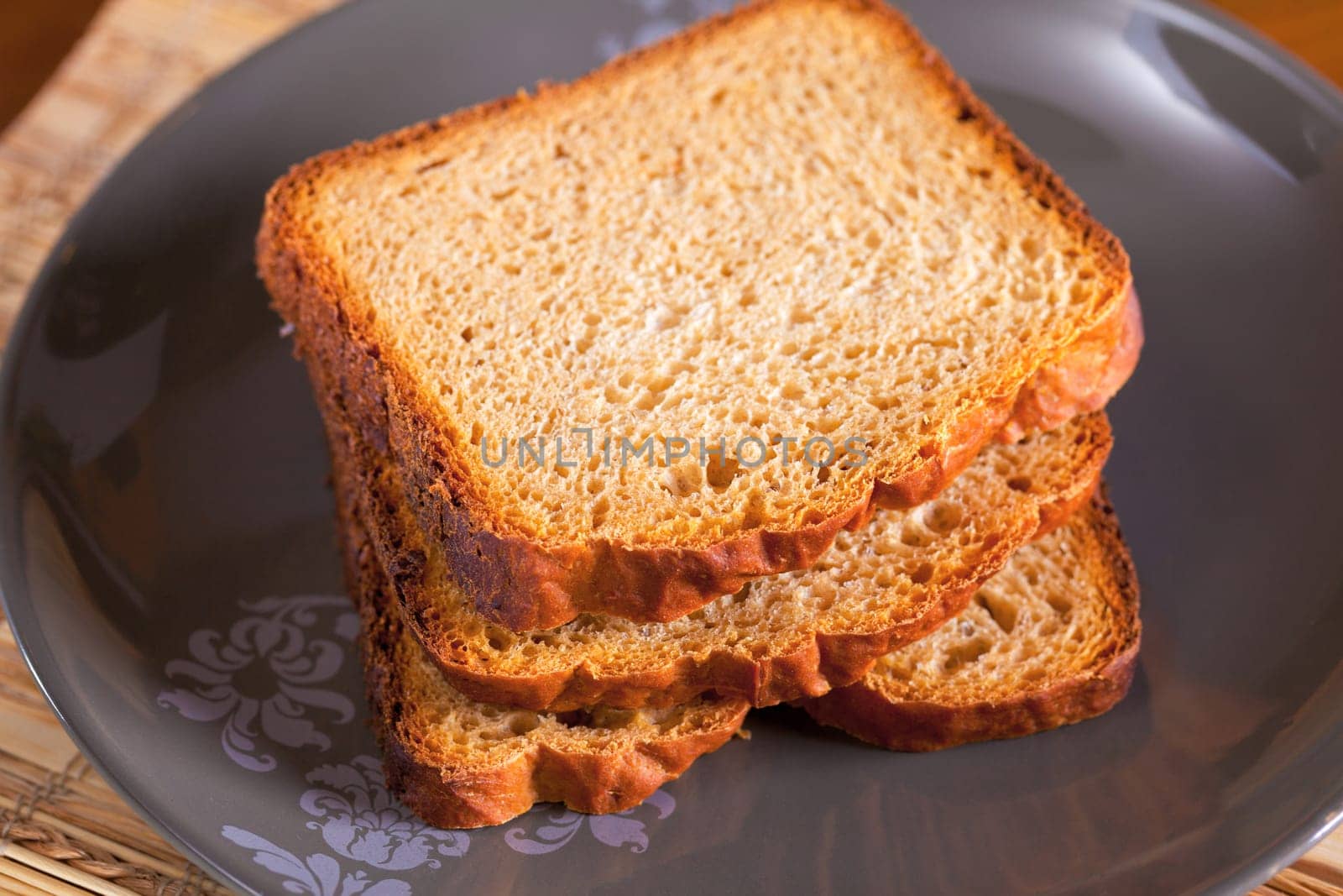 Homemade bread isolated