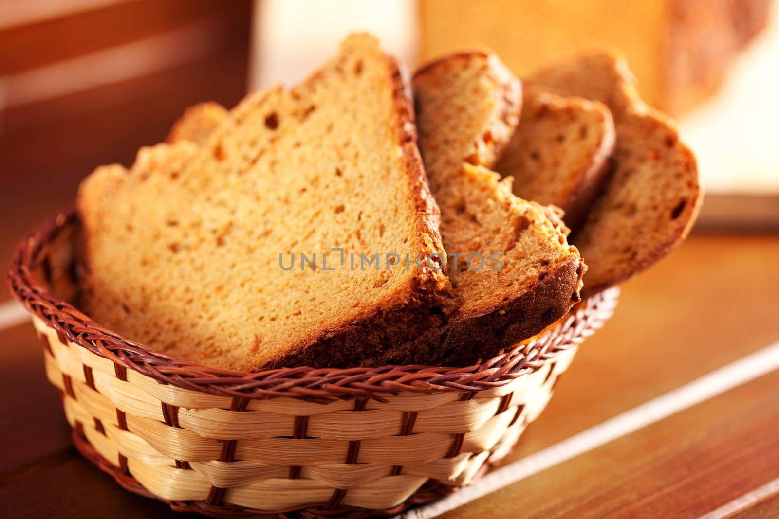 Homemade bread isolated