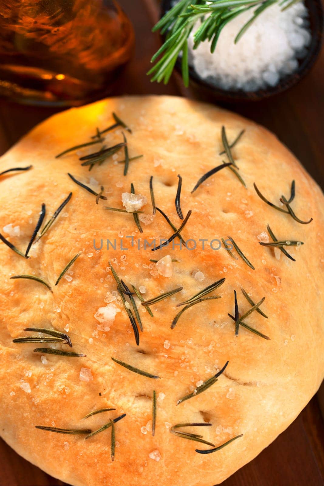 Focaccia with rosemary and sea salt
