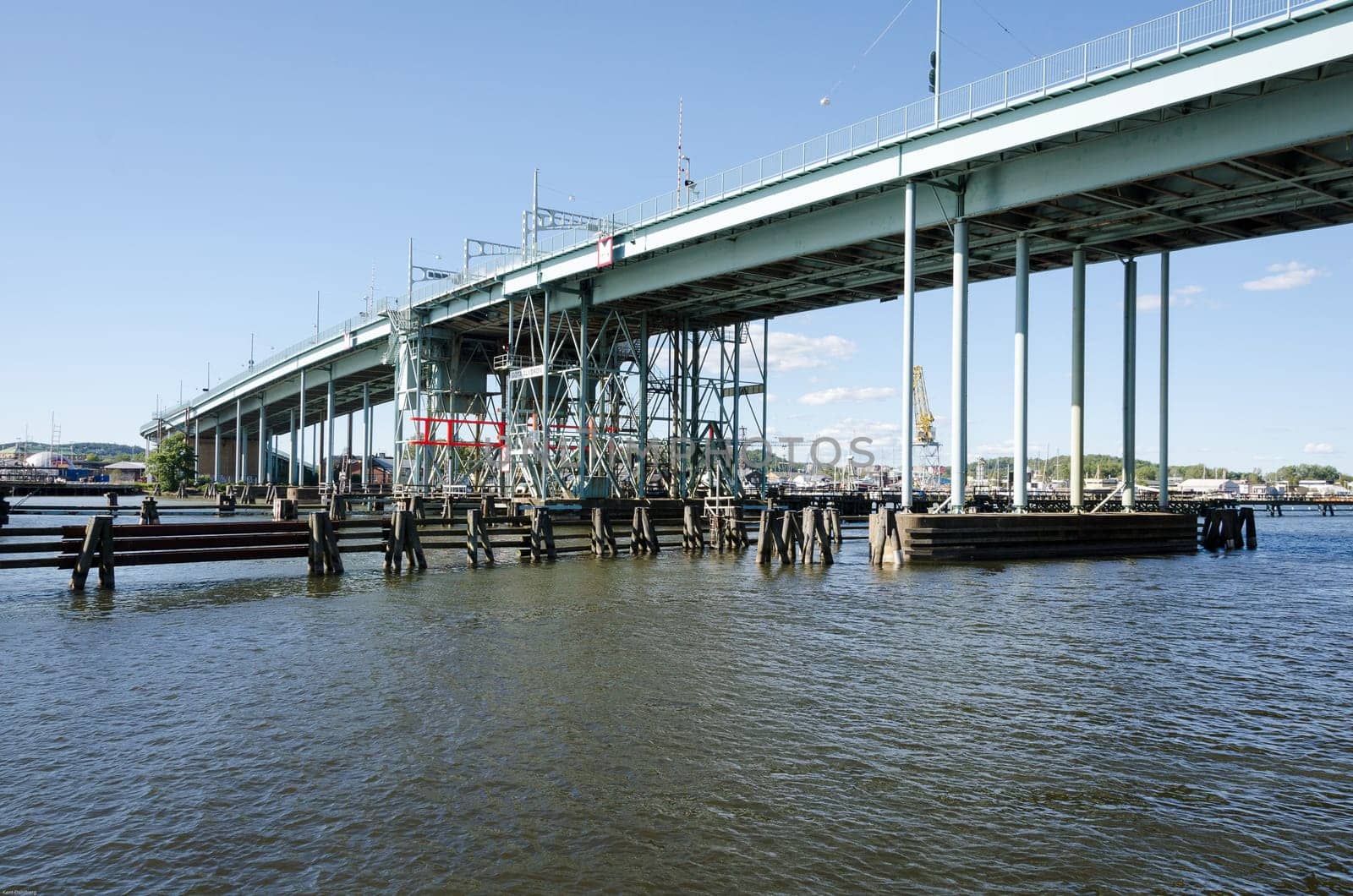 one old bridge in Gothenburg sweden going to Hising Island