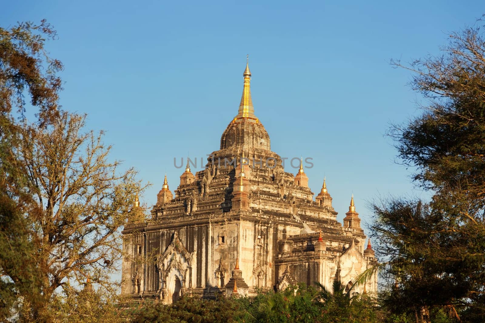 Ananda Temple in Bagan, Myanmar - close up in daylight