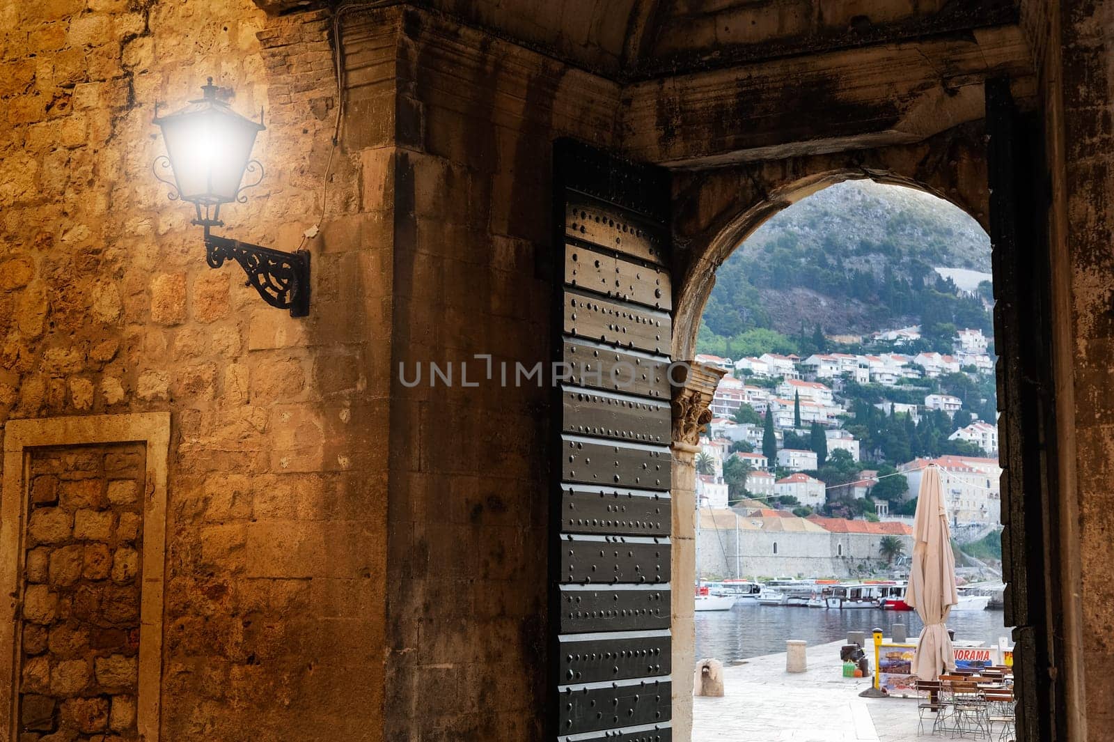 Gateway to the port in Dubrovnik
