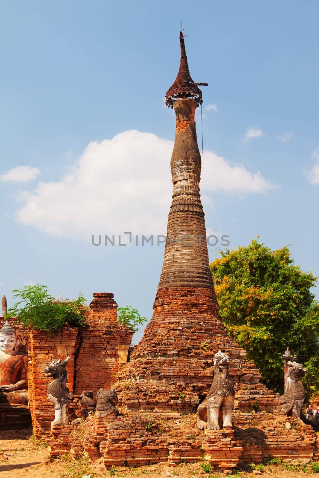 Stupas in Sagar - 108 stupas from the 16-17 th centuries, near Lake Inle, Myanmar