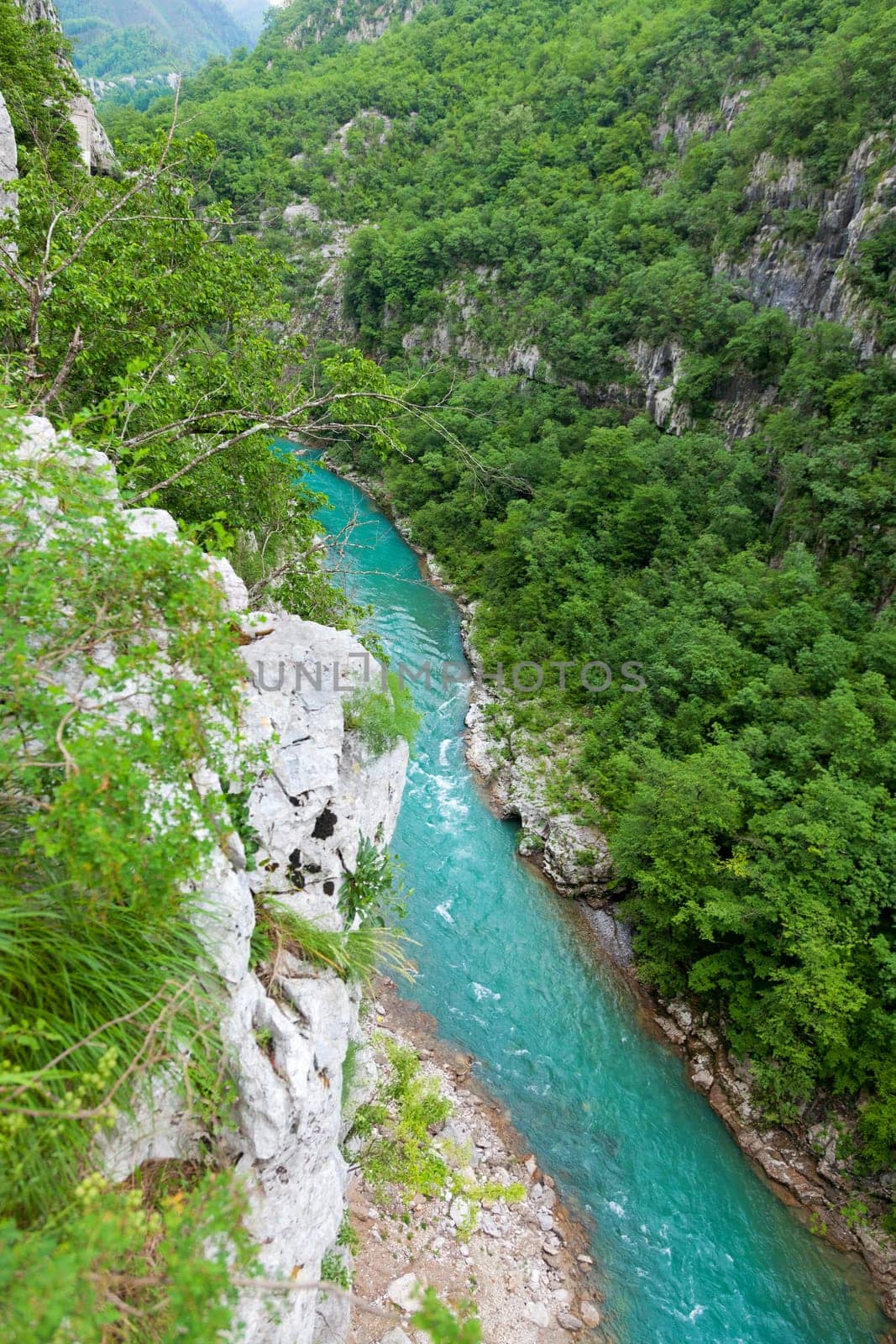 Aerial view of Tara River Canyon, Montenegro