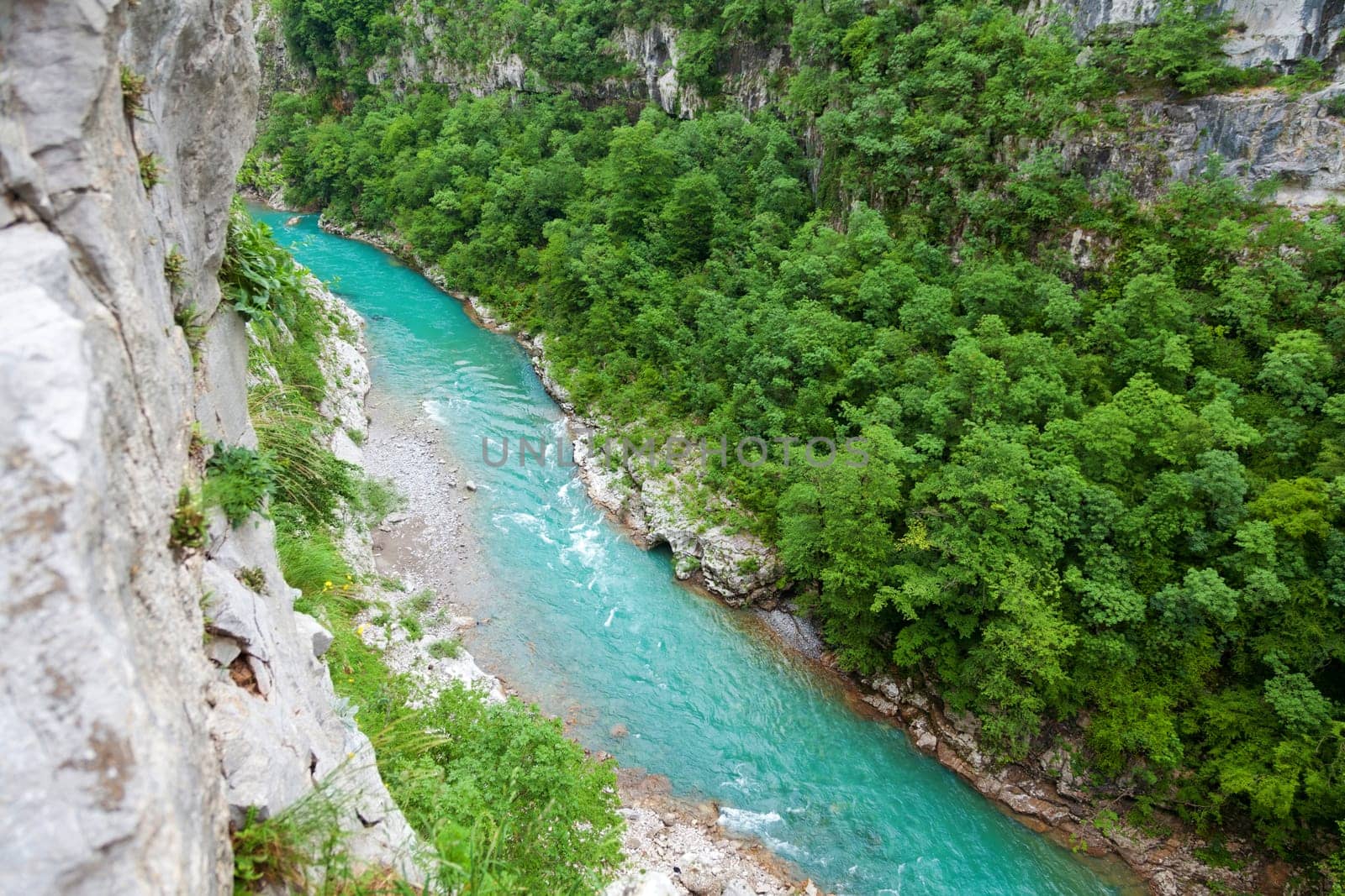 Aerial view of Tara River Canyon, Montenegro