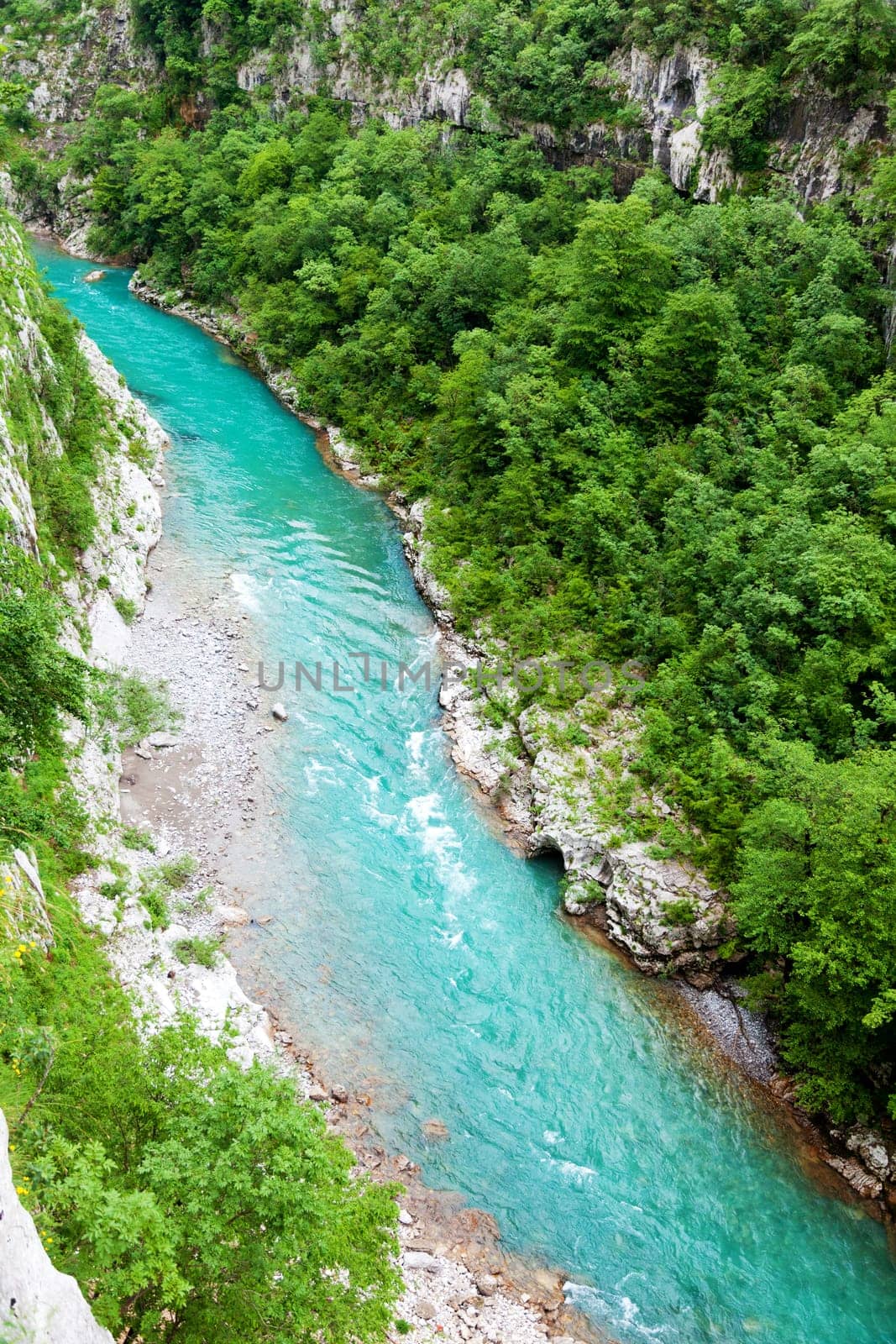 Aerial view of Tara River Canyon, Montenegro