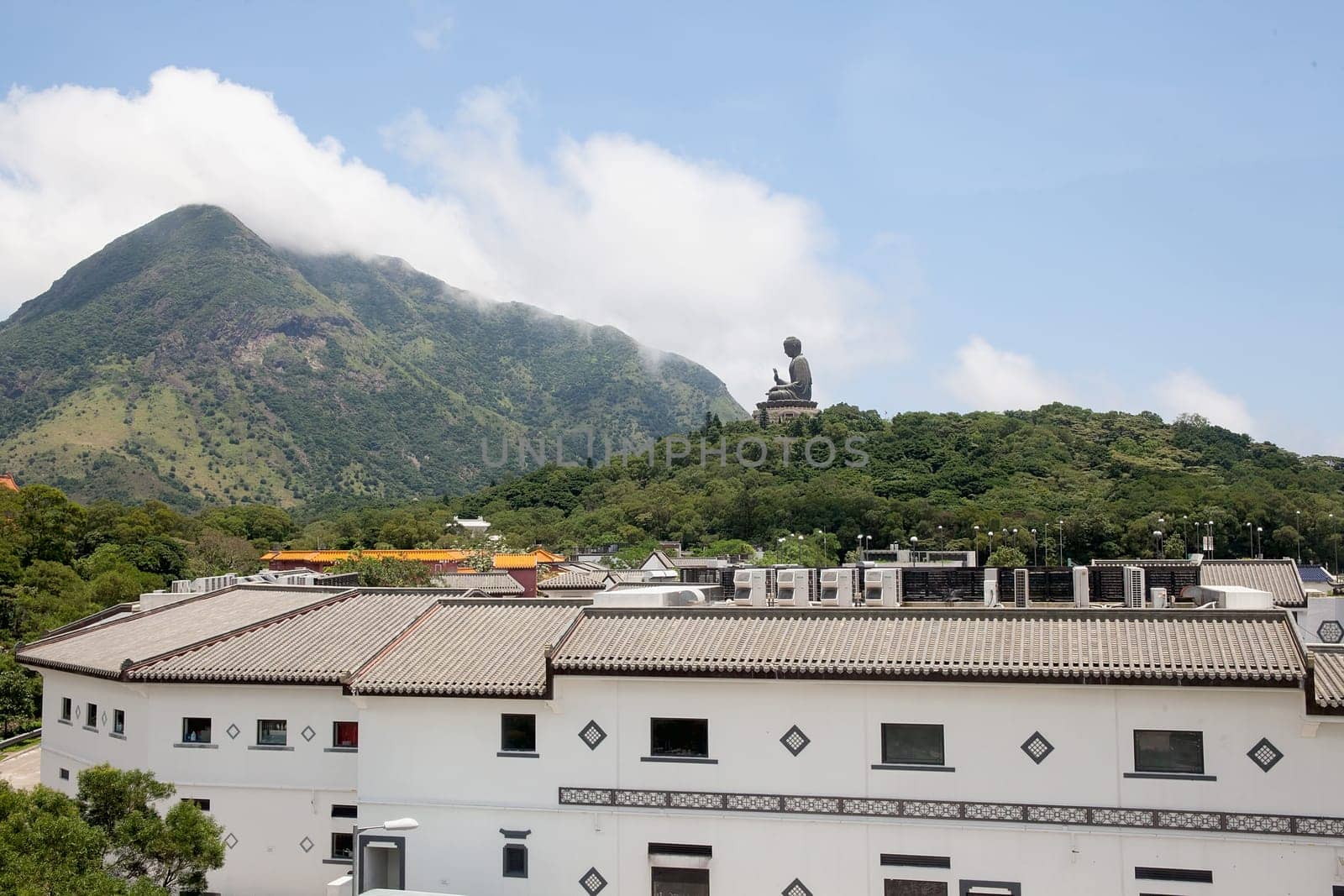 Tian Tan World Largest Sitting Bronze Buddha at Ngong Ping Village in Hong Kong
