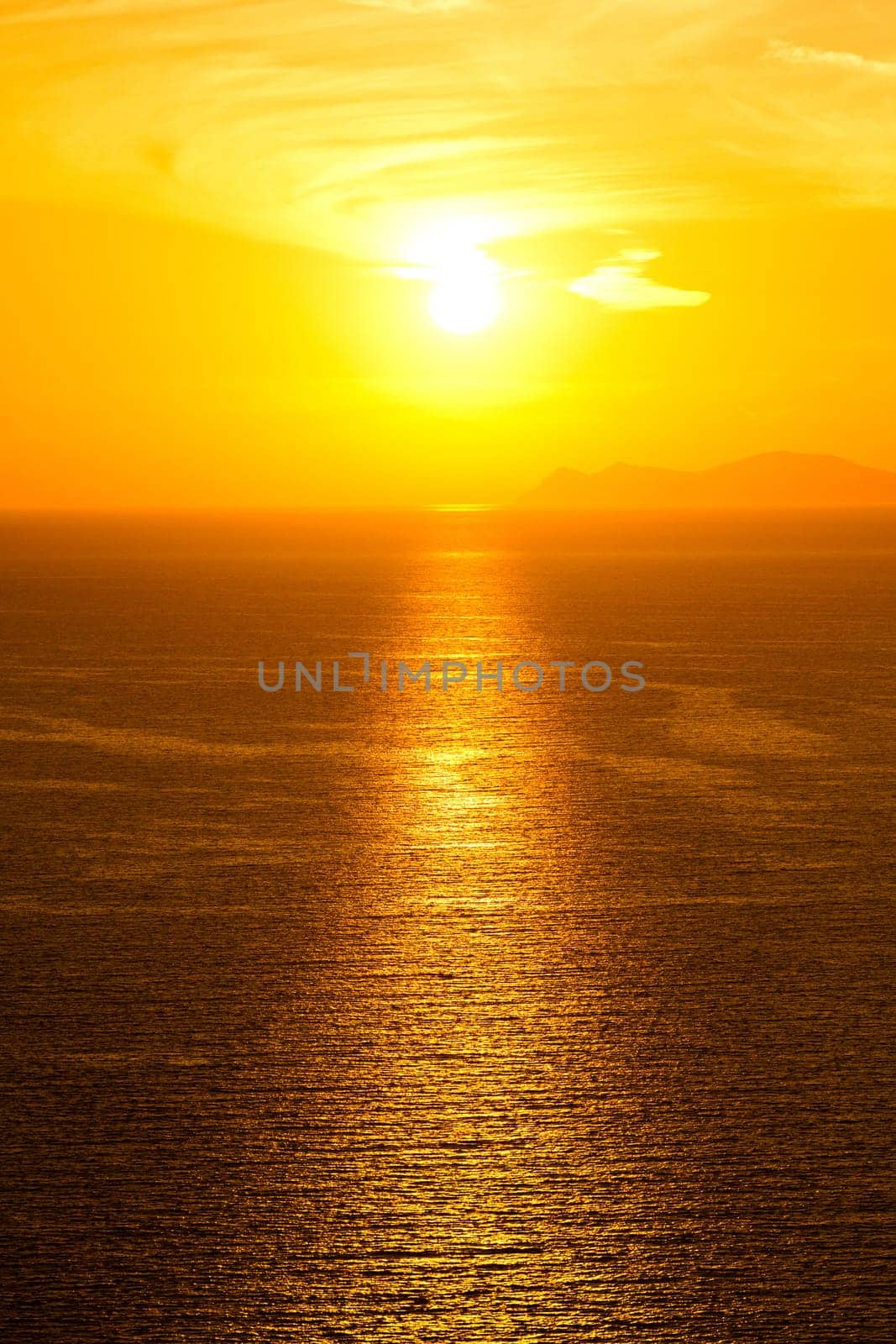 Sunset in Oia, Santorini, Greece