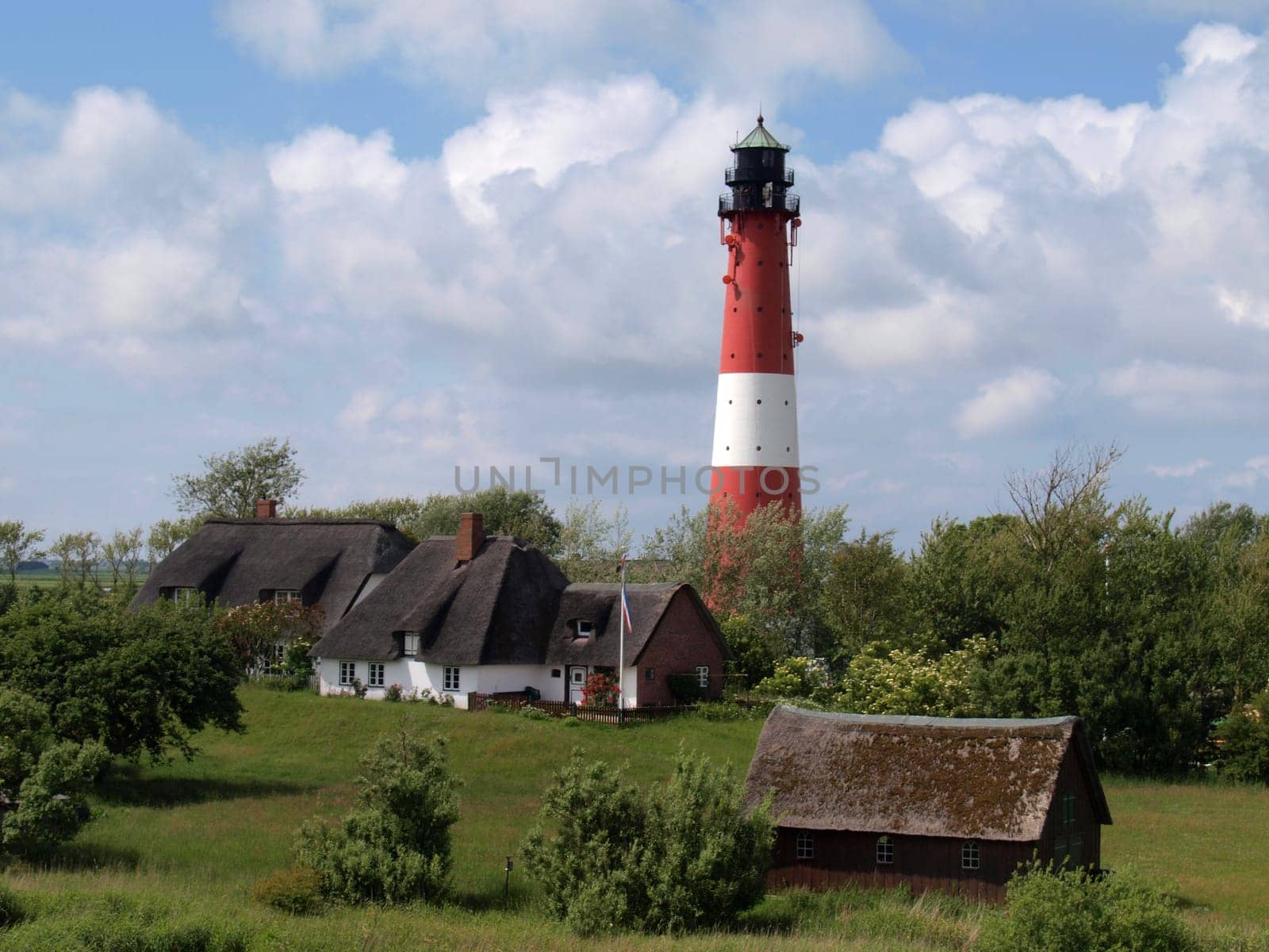Lighthouse,Pellworm,Sight,Island,North Sea,Architecture,Red,White