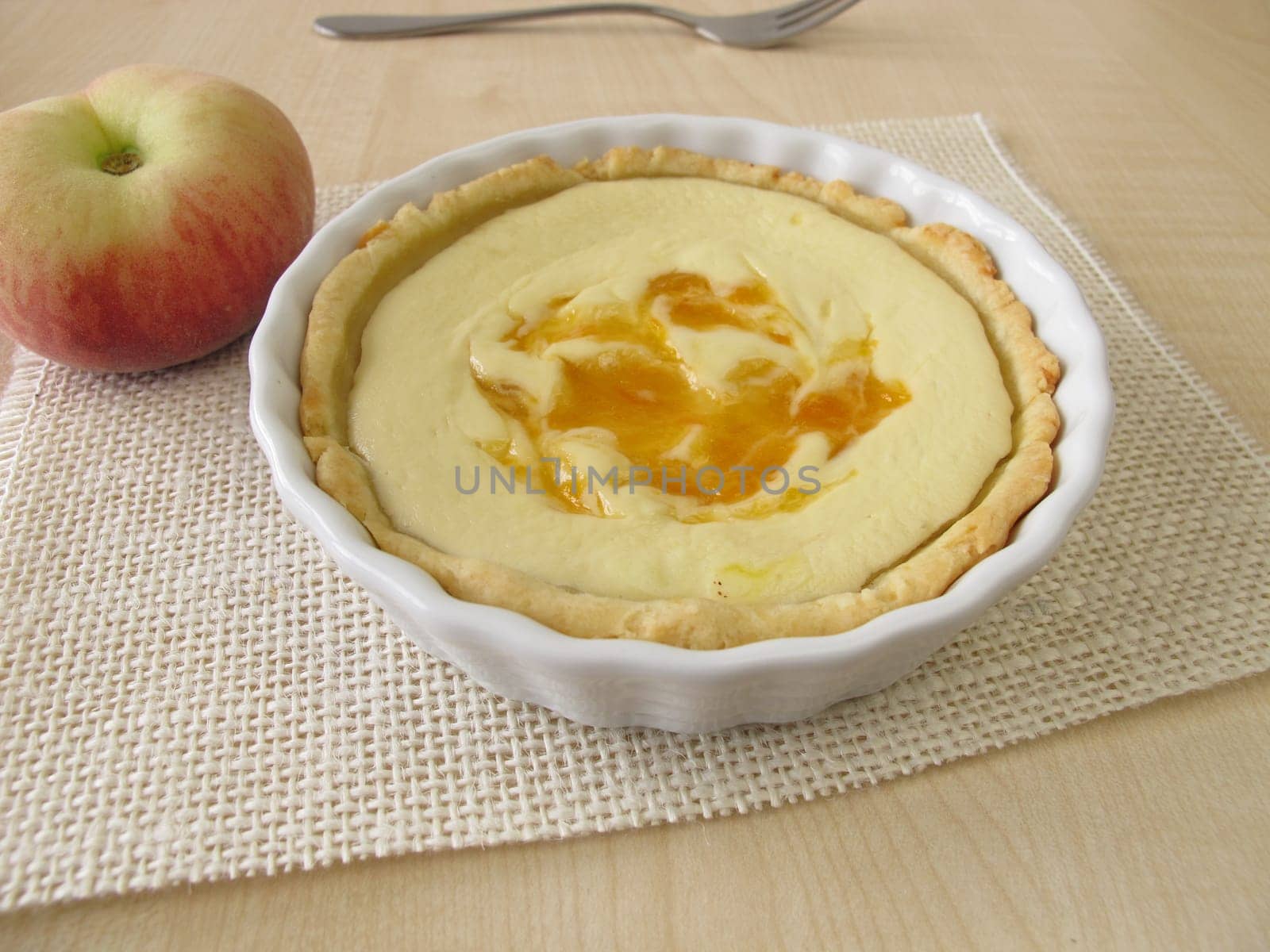 Quark Peach Tart