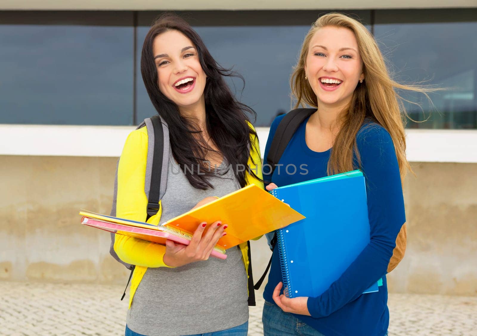 Beautiful and happy students