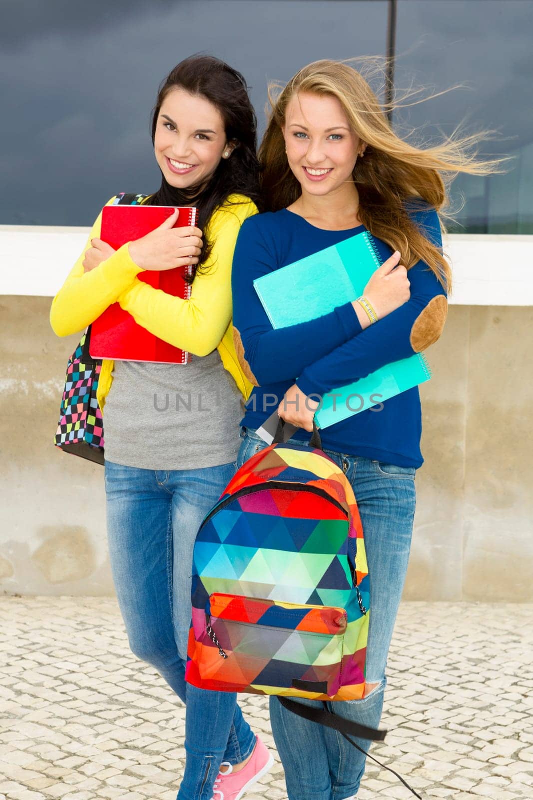 Beautiful and happy students