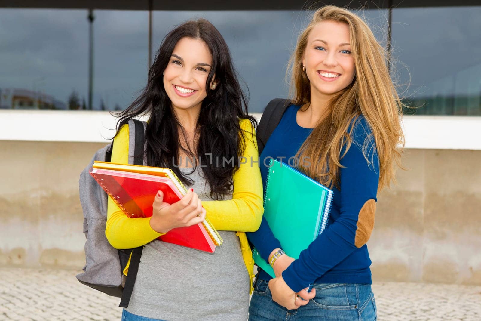Beautiful and happy students