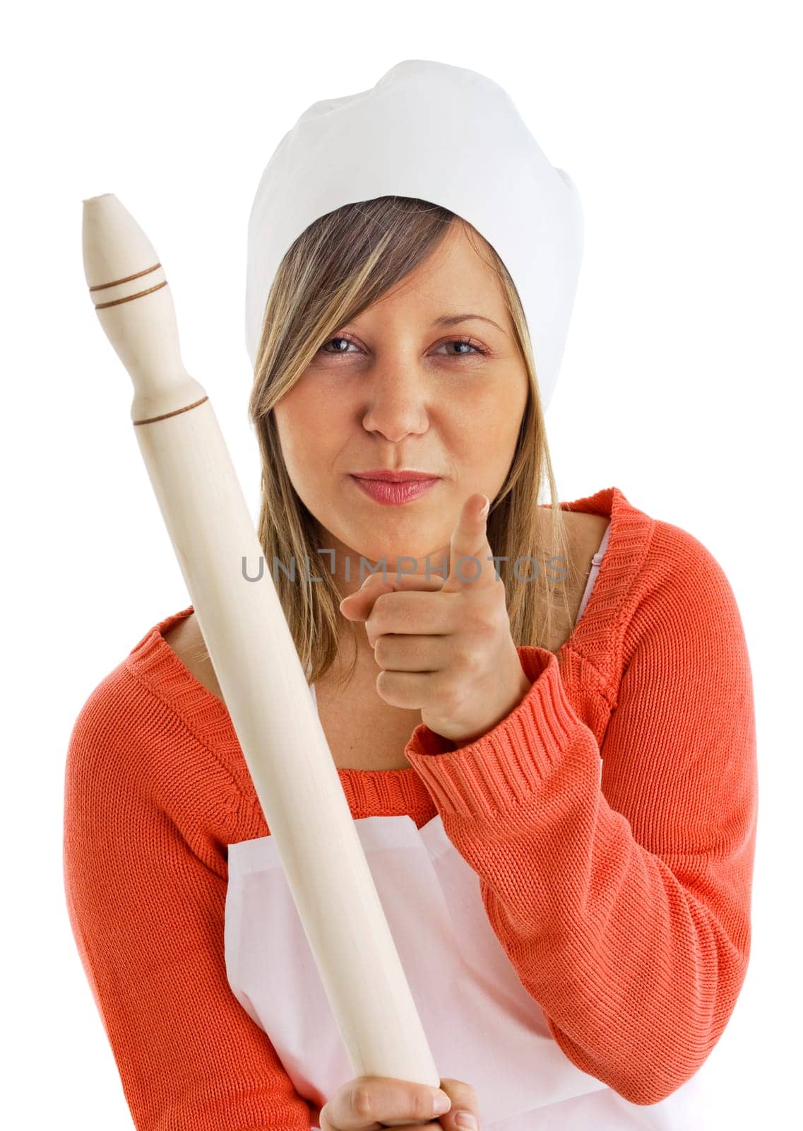 Chef with rolling pin
