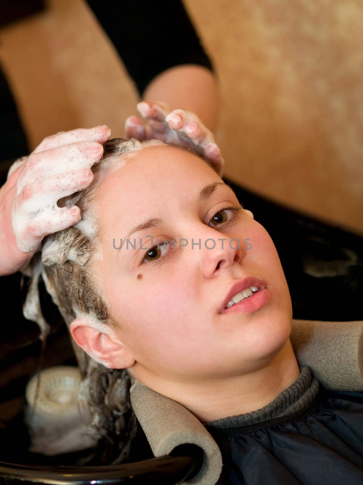 In the hair salon
