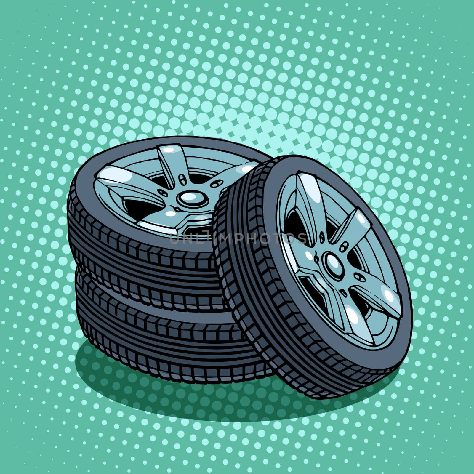 Tires spare wheels car replacement part repair