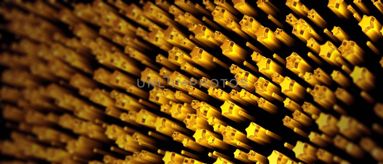 a set of shiny stars in motion for advertise