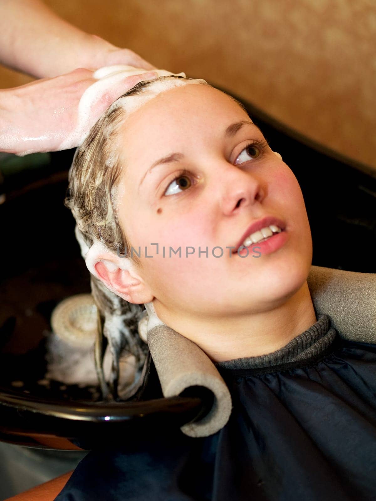 In the hair salon