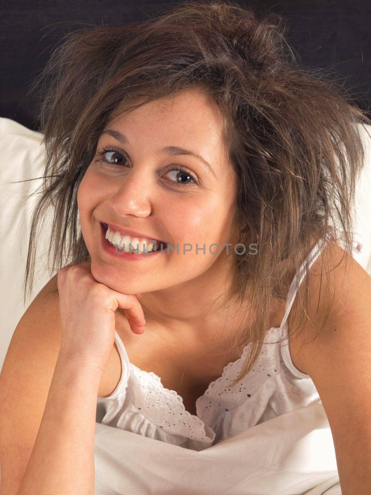 Woman in bed