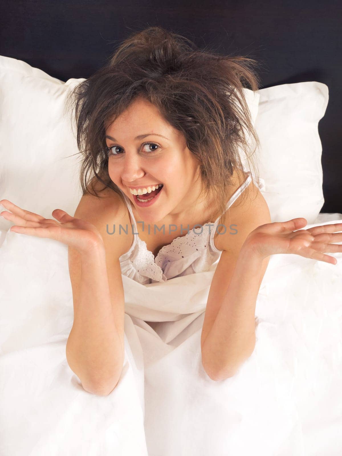 Woman in bed