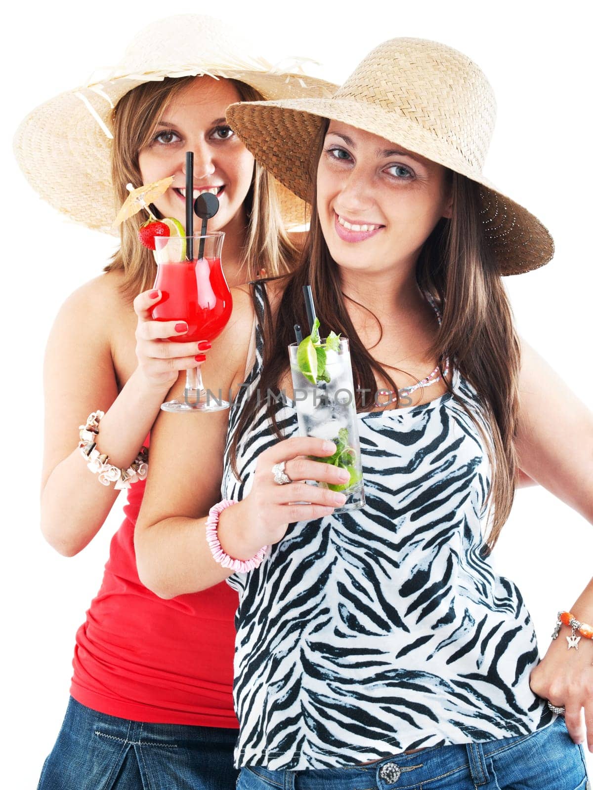 Girls with cocktails