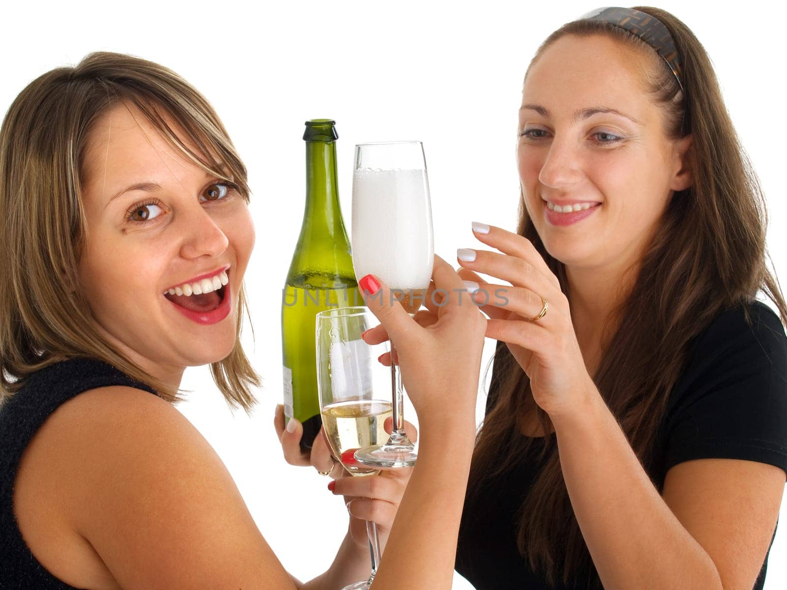 Girls celebrating