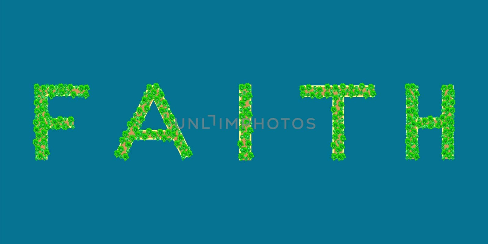 faith Tropical Islands that form the text