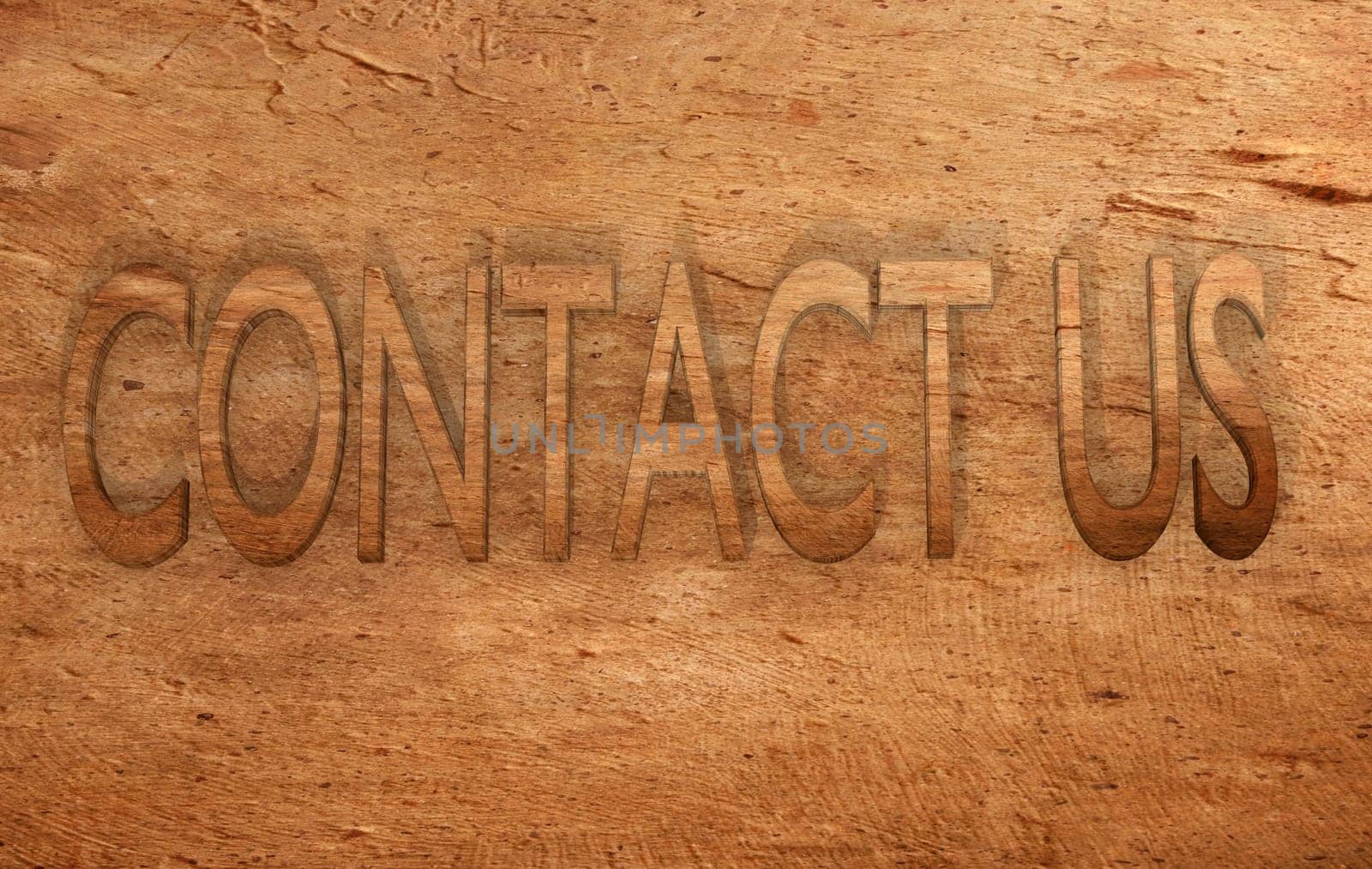 Stone wall texture with the words contact us