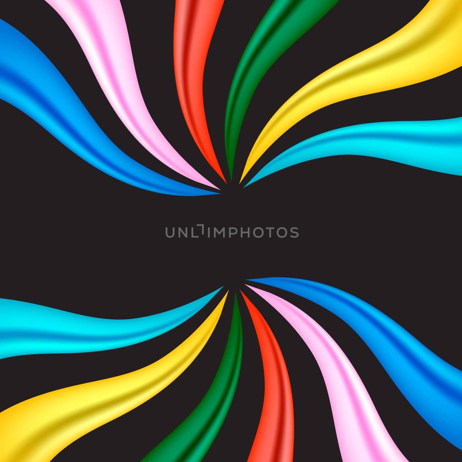colourful fabric ribbon background concept