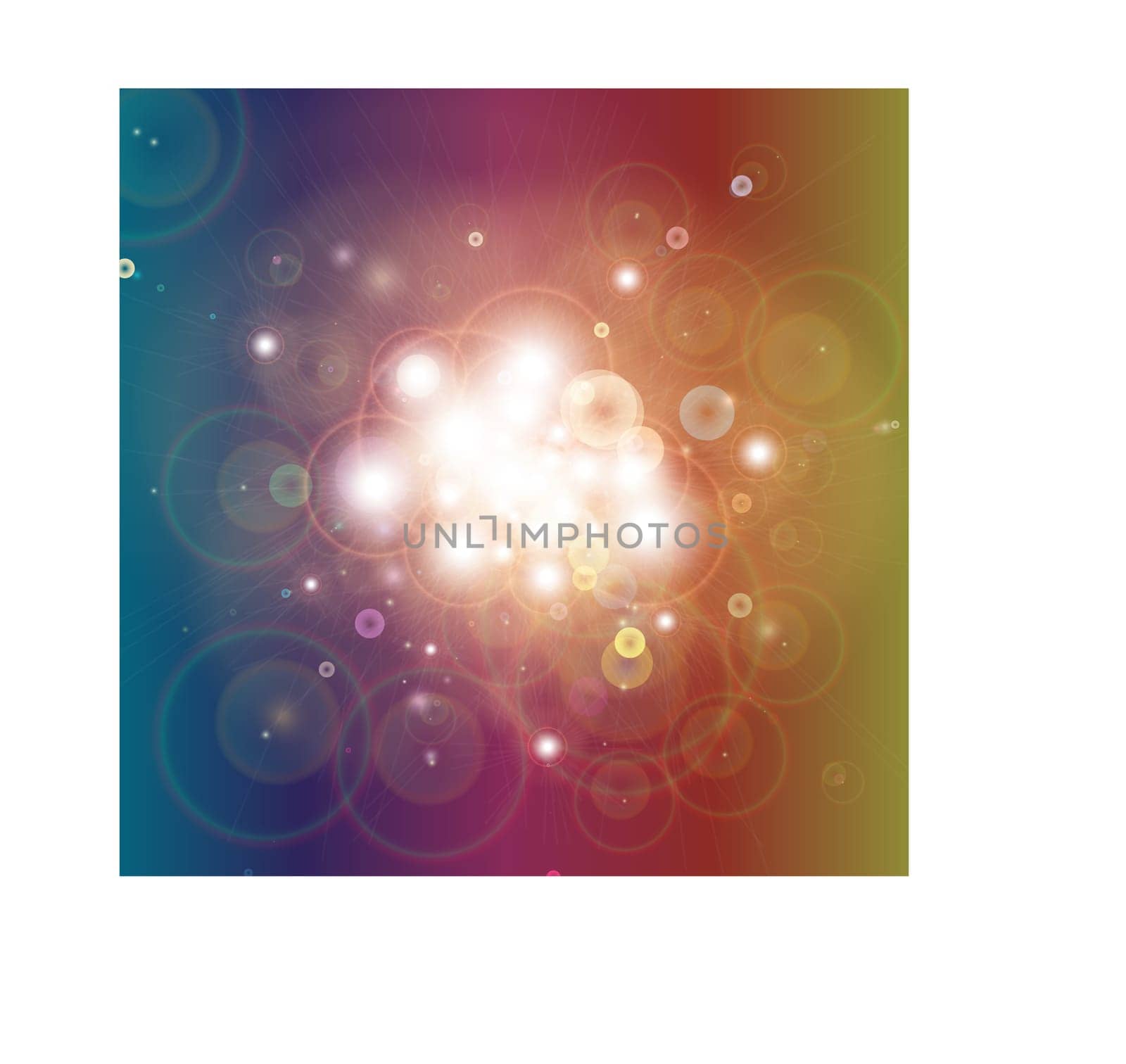 Colorful Bokeh light illustration Background