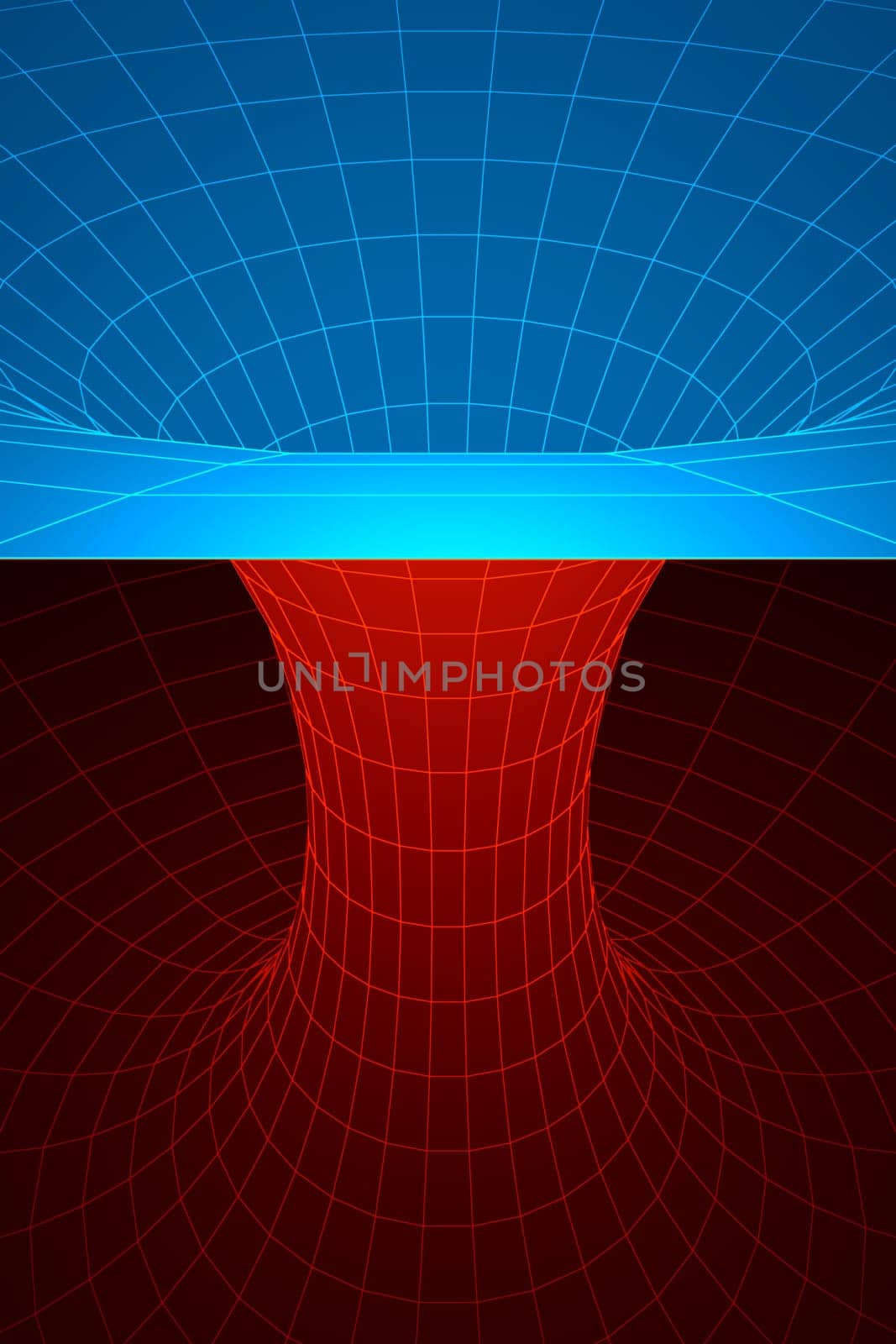 A wormhole, or Einstein-Rosen Bridge, is a hypothetical shortcut connecting two separate points in spacetime.