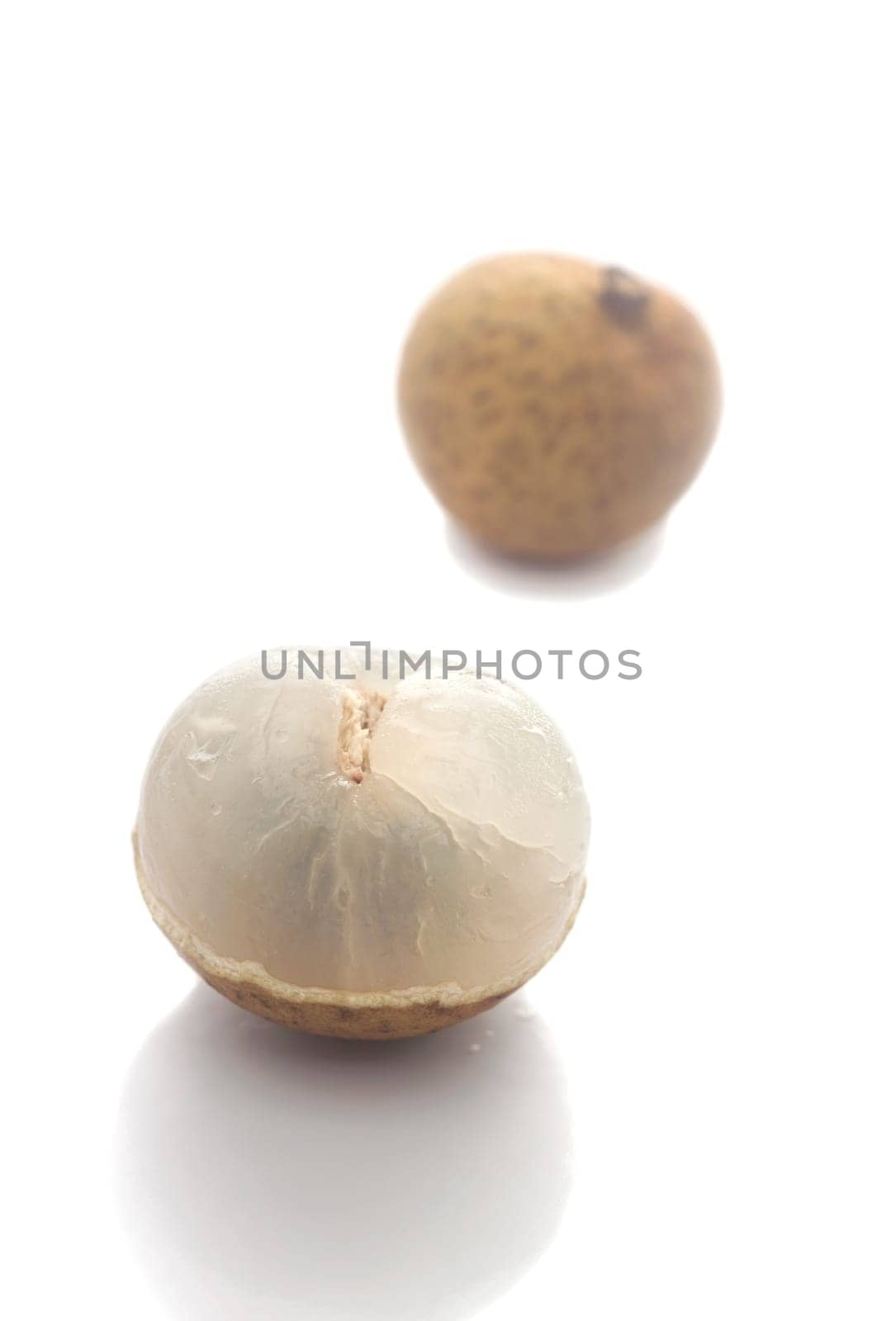 Longan. Fresh longan isolated on a white background