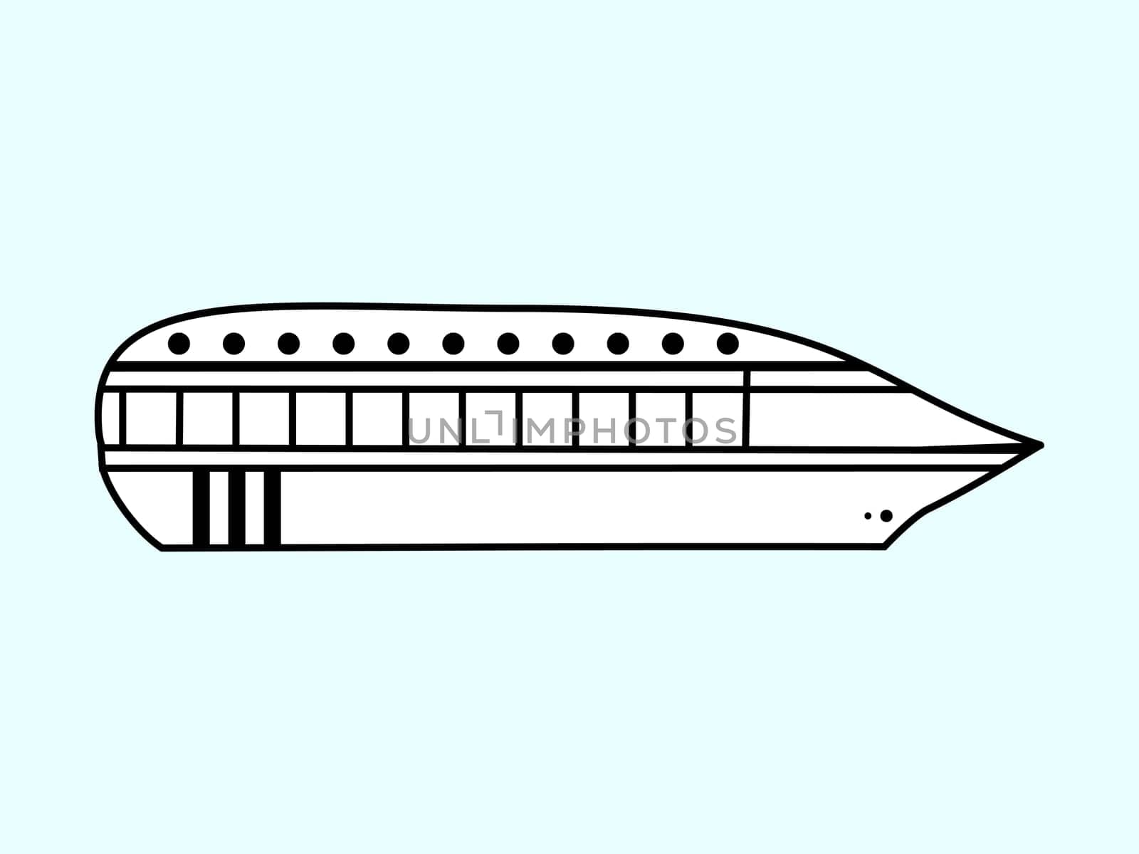 High speed passenger water white vehicle travel cruise sign symbol icon