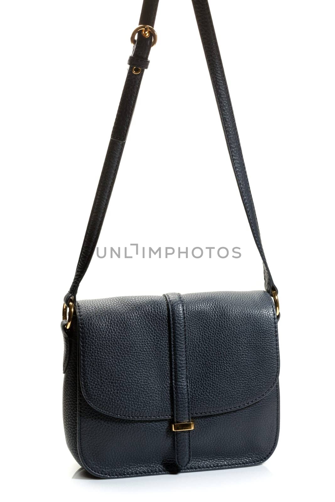 Luxury female handbag over white background