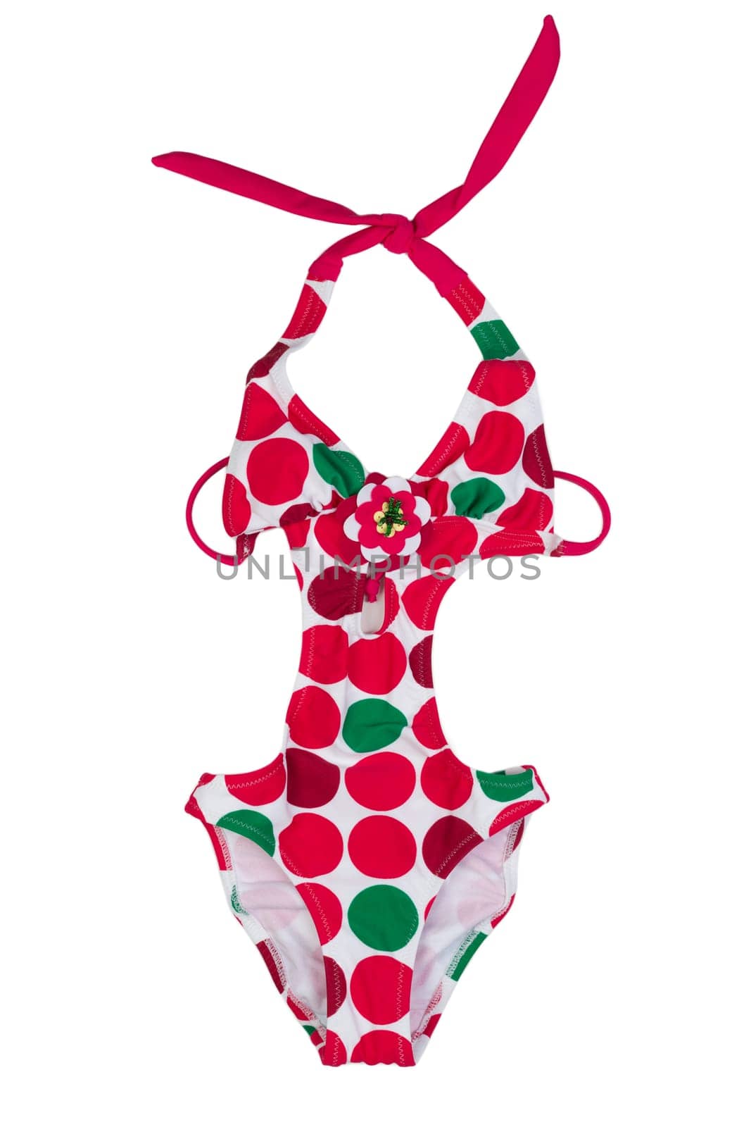 female swimsuit isolated on white background