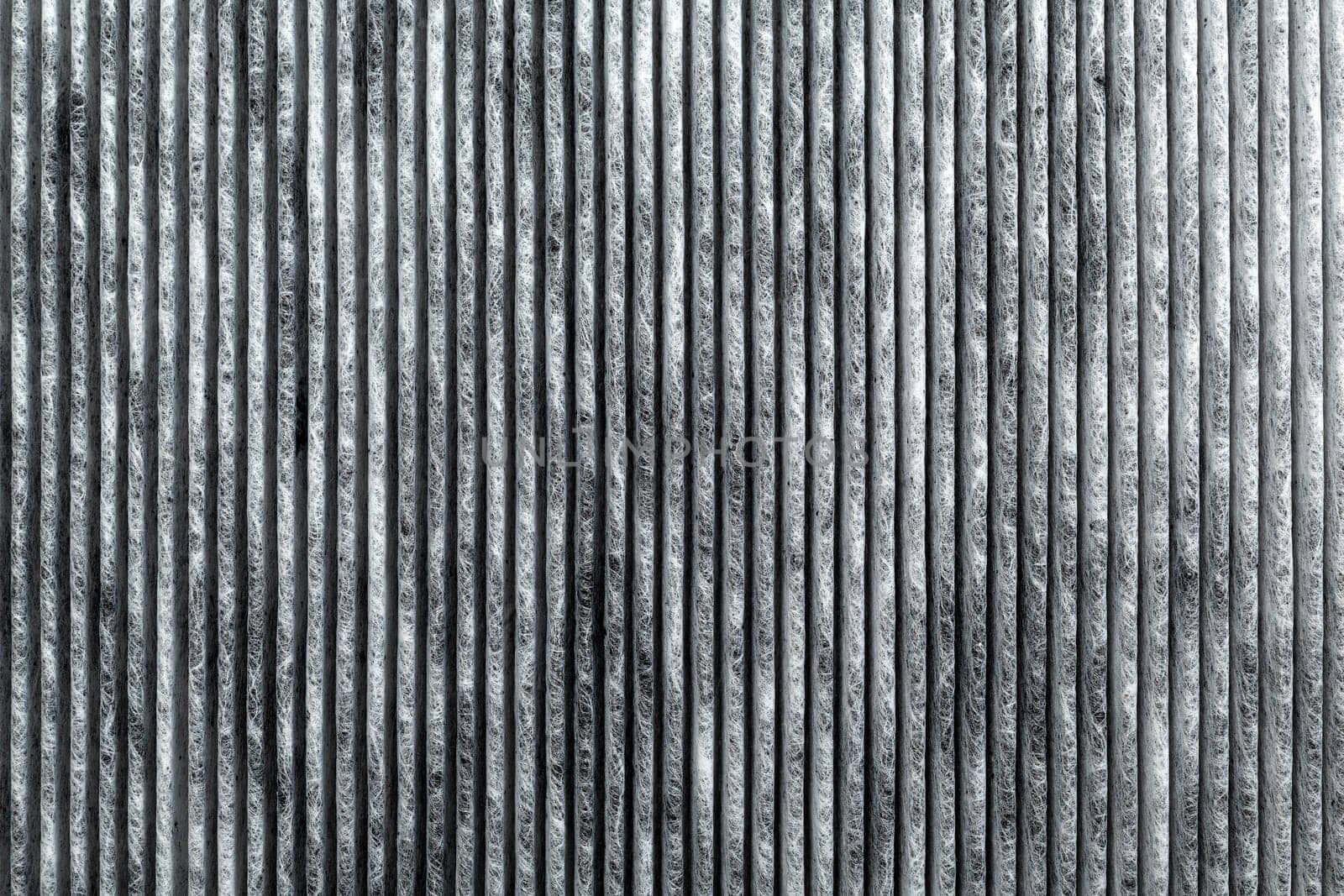Close-up of car carbon cabin filter. Background.